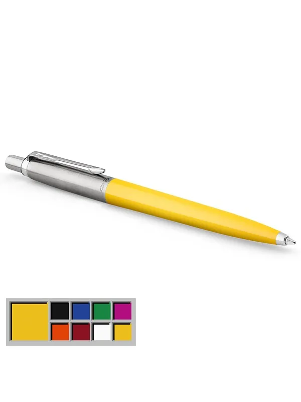 Parker Jotter Originals Ballpoint Pen | Classic Yellow Finish | Medium Point | Blue Ink | 1 Count