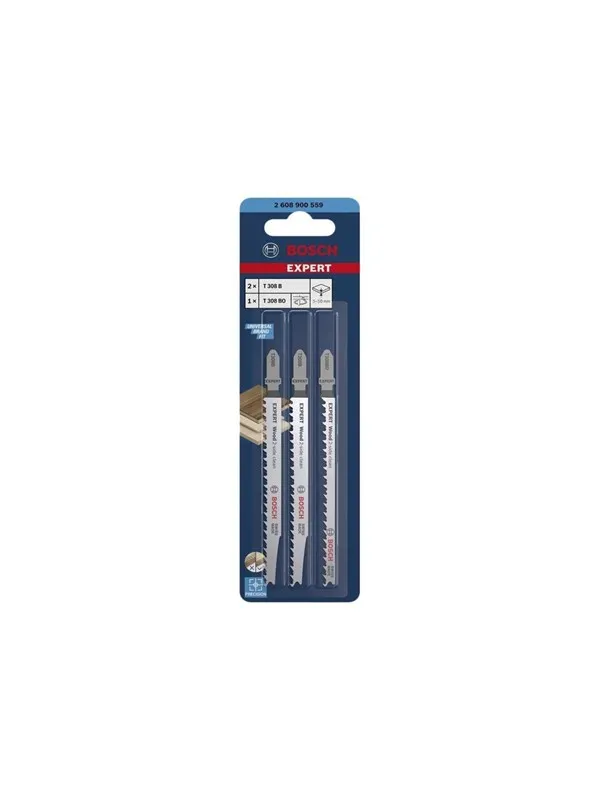 Bosch EXPERT Wood 2-side clean Jigsaw Blade Set