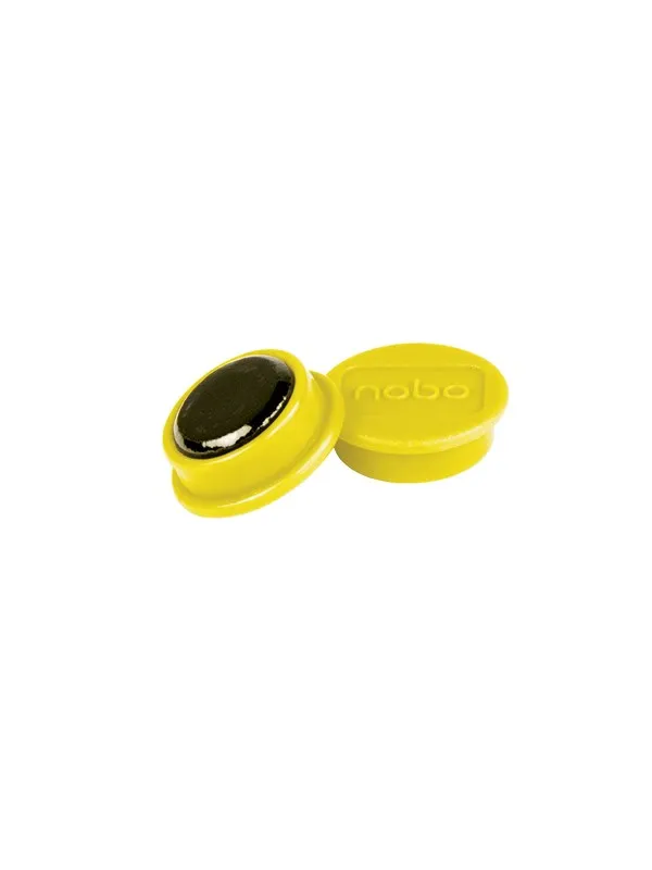 Nobo  Whiteboard magneter 24 mm, pakke med 10 stk. Gul