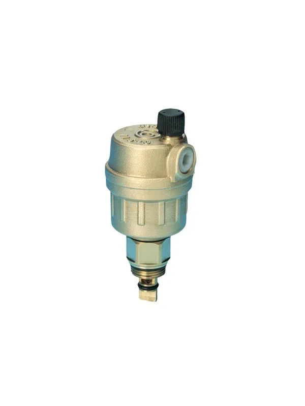 Pettinaroli Automatic air vent with non-return stop valve 1/2
