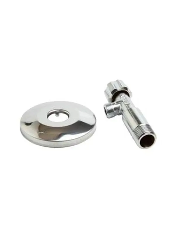 Megatherm Unite stop valve 1/2 x 3/8 with 77 mm rosette long version