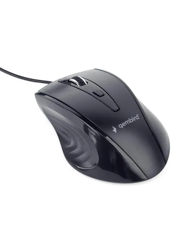 Gembird Wired optical mouse 4B-02 - Mus - Optisk - 4 - Svart
