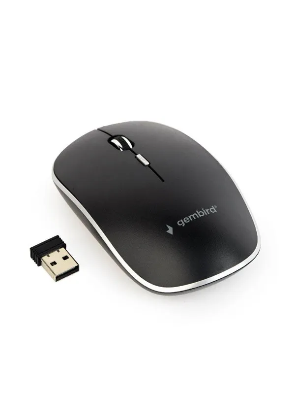 Gembird Wireless optical mouse 4B-01 - Mus - Optisk - 4 - Svart
