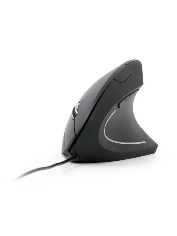 Gembird Ergonomic 6-button wired optical mouse - Vertical mouse - Optisk - 6 - Svart