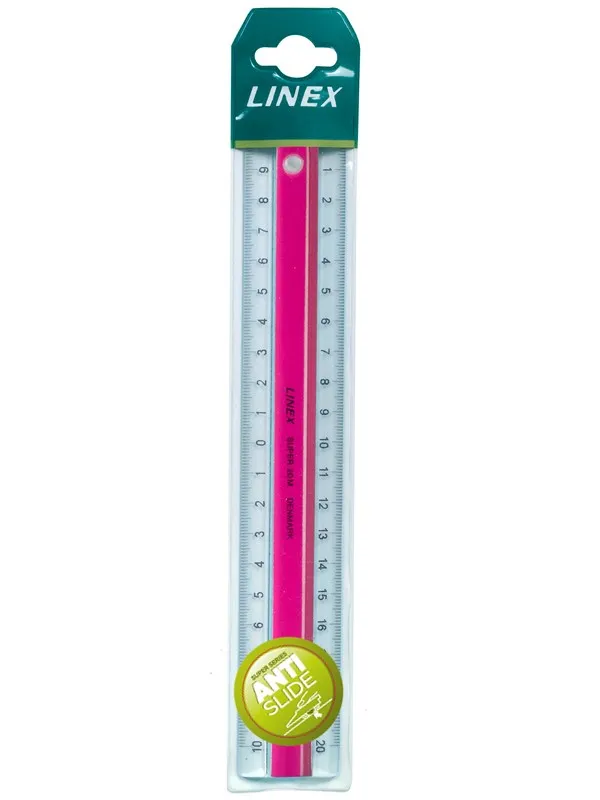 Linex Linjal  Super 20Cm Akryl Pink