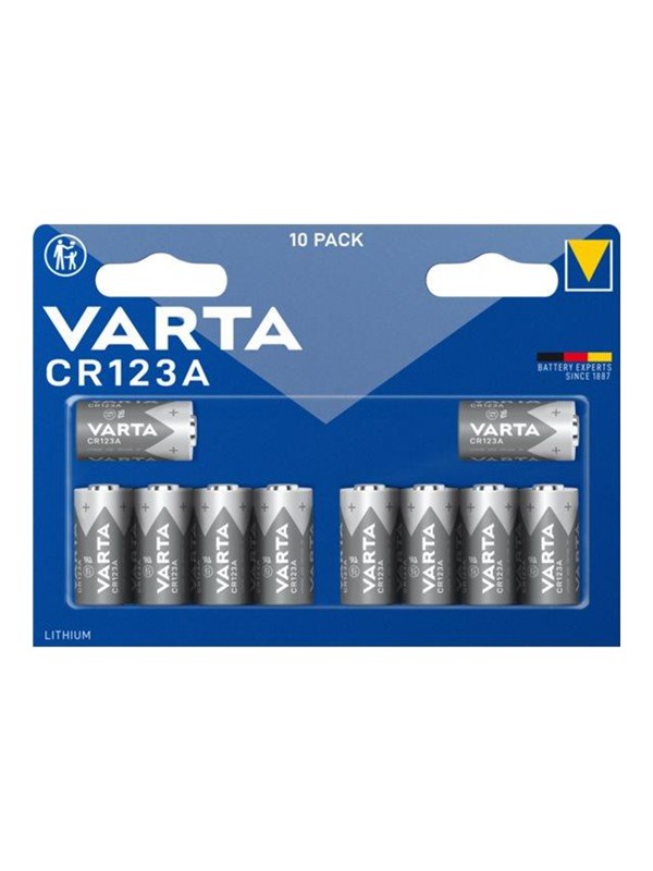 VARTA Professional battery - cylindrical - 10 x CR123A - primary lithium manganese