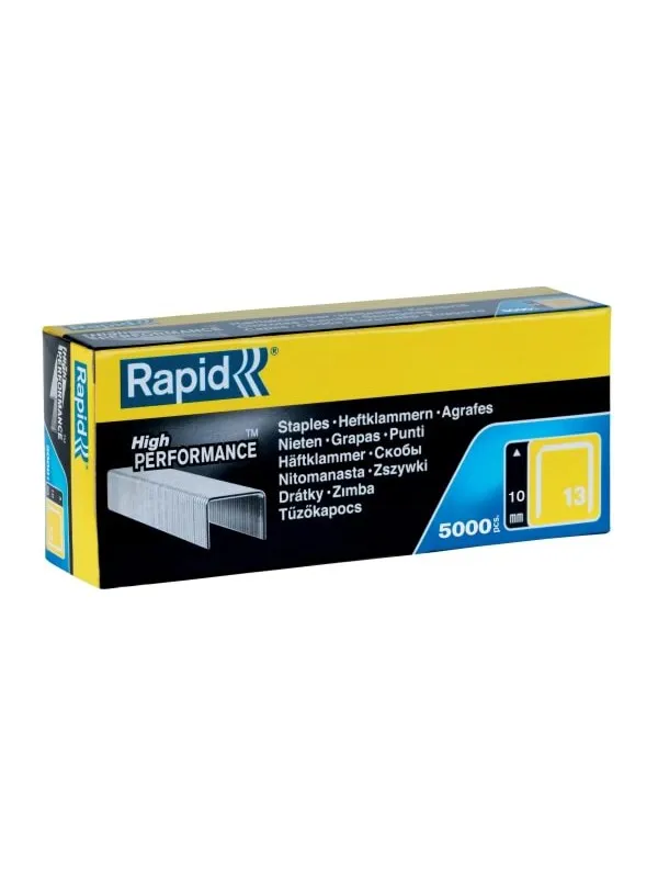 Rapid 13/10 10mm Galvanised Staples (Box 5000)