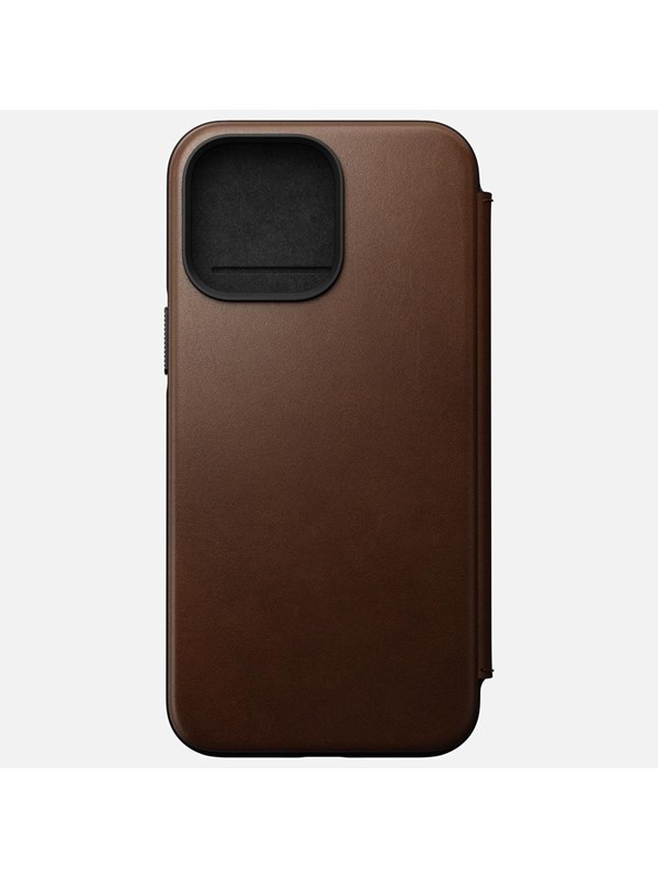 Nomad Modern Leather Folio - iPhone 14 Pro Max Rustic Brown  Leather