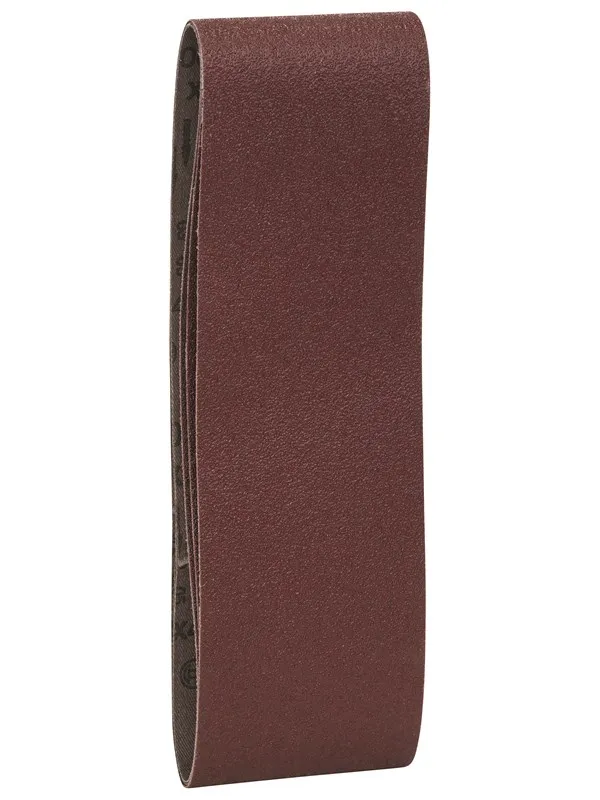 Bosch 3-delers slipebånd-sett for båndsliper, rød kvalitet G= 60, 80, 100