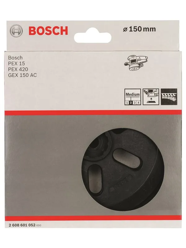 Bosch Slipetallerken middels, 150 mm