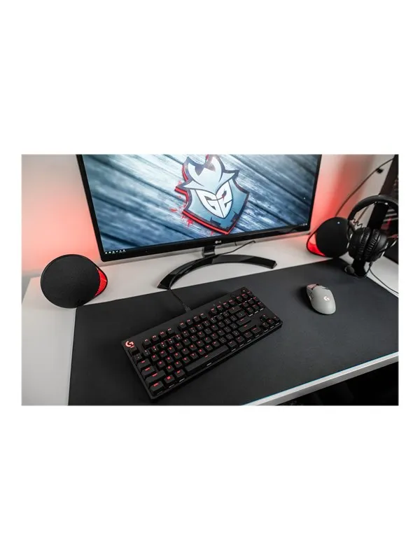 Logitech G Pro Mechanical Gaming Keyboard - keyboard - AZERTY - French - black - Gamingtastatur - Fransk - Svart