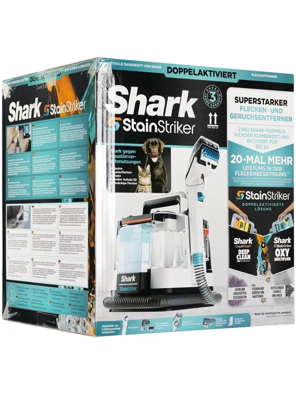 Shark Tepperenser StainStriker PX200EUT - carpet washer - portable - blue/white/black