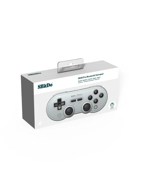8BitDo SN30 Pro Bluetooth Controller (Hall Effect) - Grey - Wireless Controller - Android