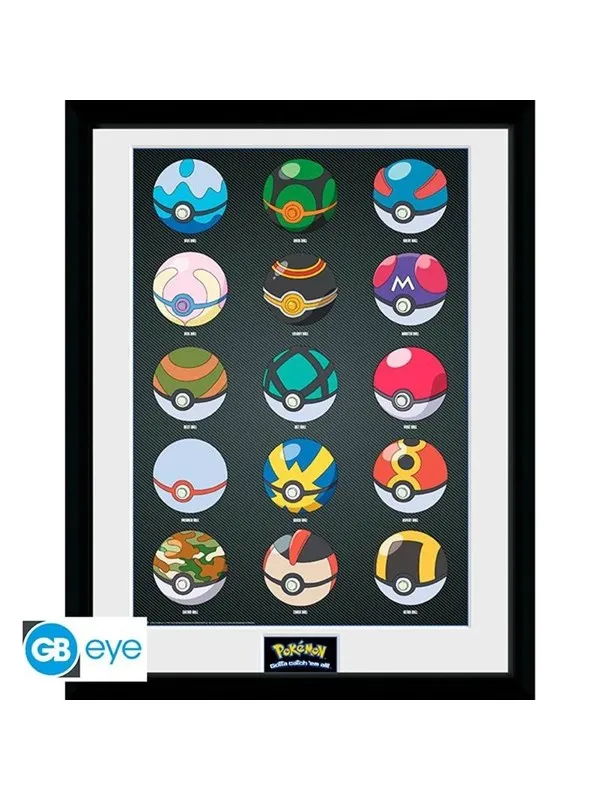 ABYstyle - POKEMON Framed print Pokeballs - Bilde