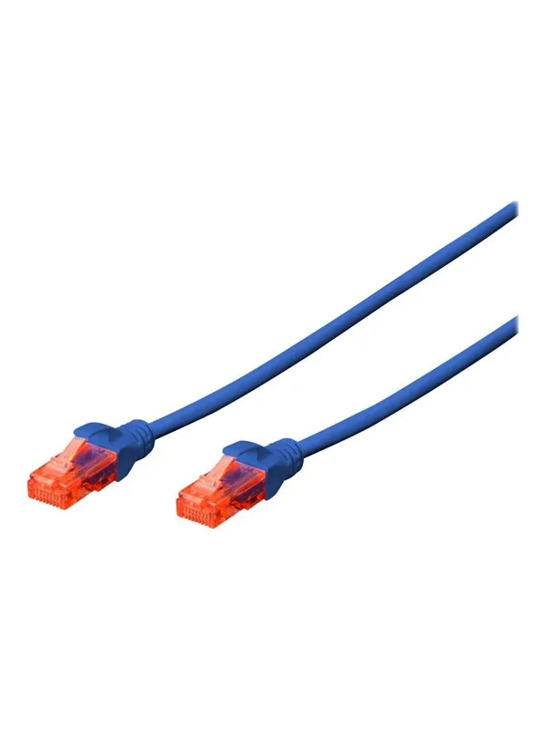 DIGITUS Professional patch cable - 25 cm - blue - Blå - 0.25m
