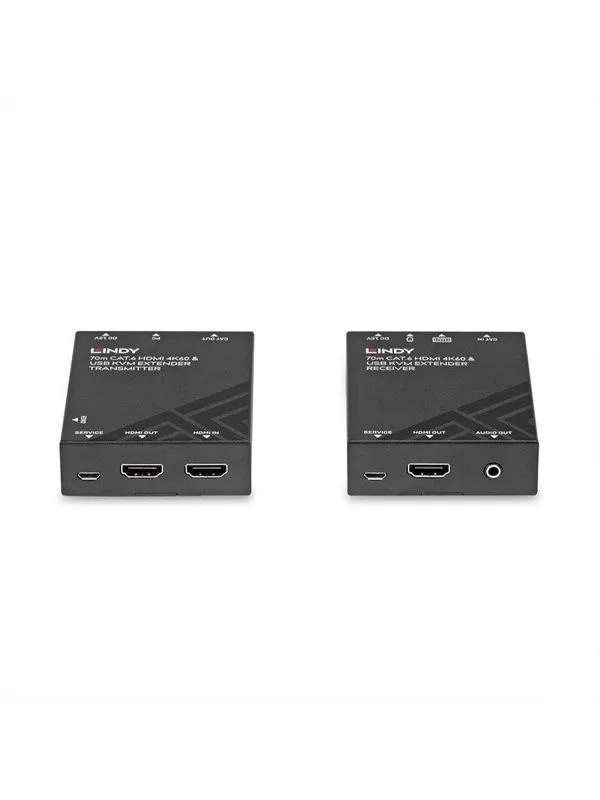Lindy 70m Cat.6 HDMI 4K60 USB and Audio KVM Extender
