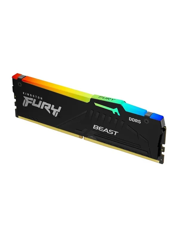Kingston FURY Beast RGB DDR5-5600 - 128GB - CL36 - Dual Channel (2 pcs) - AMD EXPO - Svart