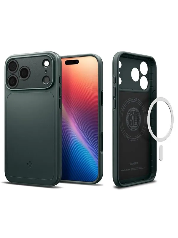 Spigen Thin Fit MagSafe - abyss green - iPhone 17 Pro