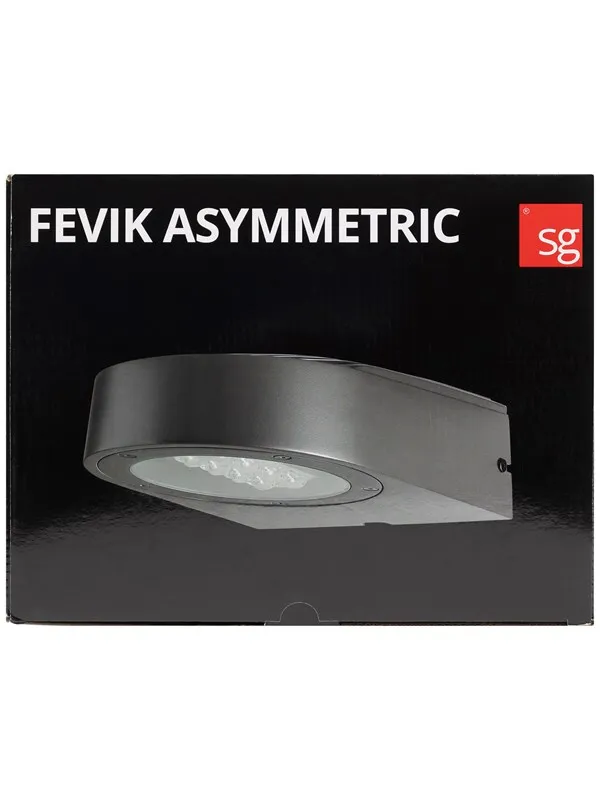 SG Armaturen Fevik asymmetrisk grafit 3000 led 3000k