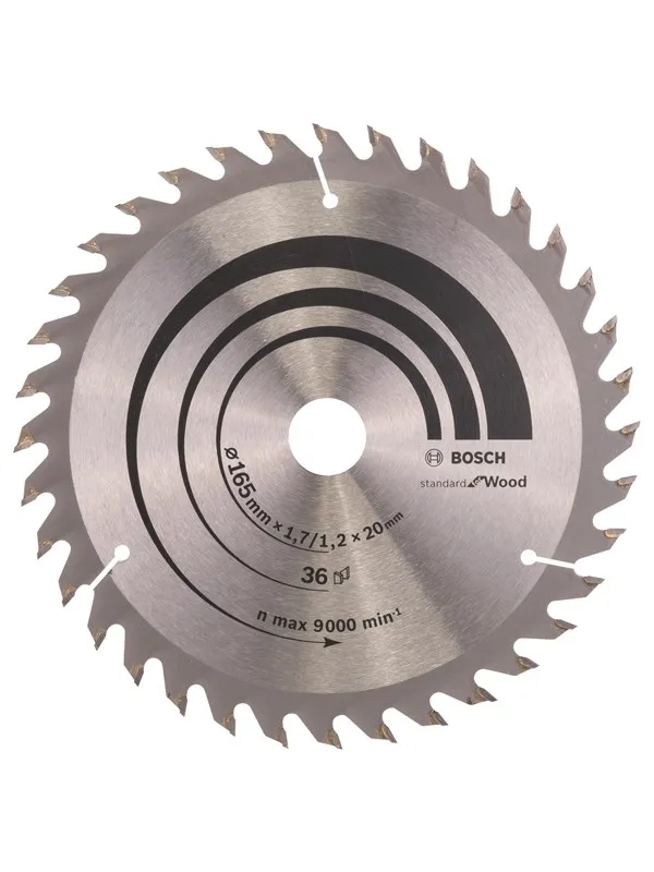 Bosch Sirkelsagblad Optiline Wood 165 x 20/16 x 1,7 mm, 36