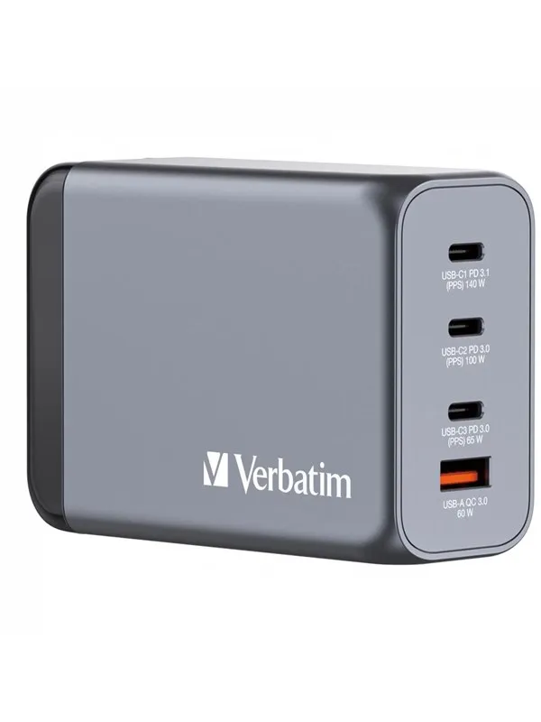 Verbatim 240W 4-Port GaN Wall Charger
