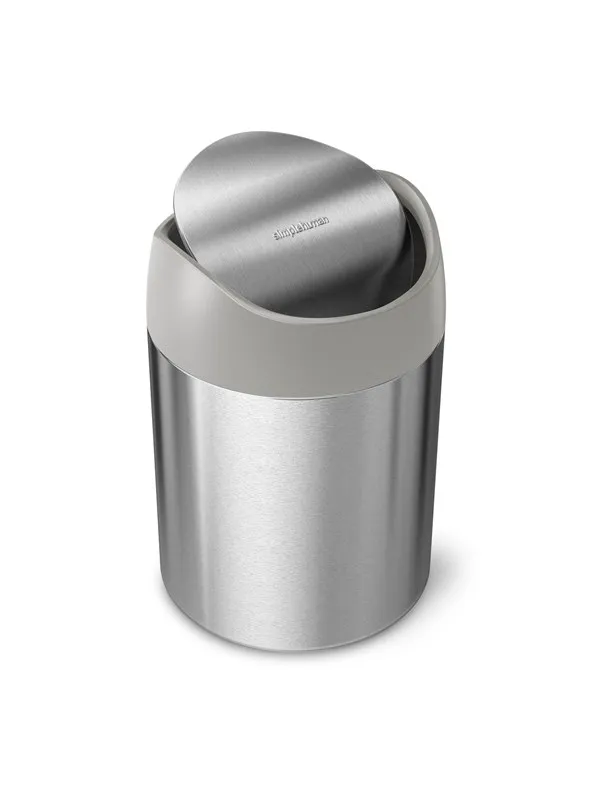 Simplehuman 1,5L mini søppelbøtte, børstet