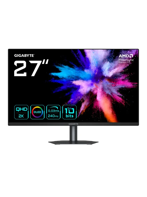 27" GIGABYTE GO27Q24 - 2560x1440 (QHD) - 240Hz - OLED - 15W USB-C