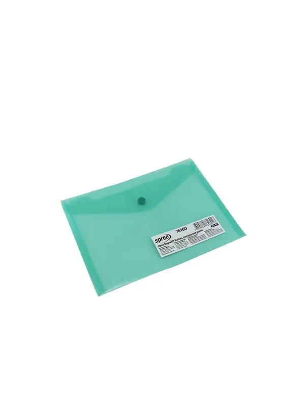 SPREE Envelope C5 plastic.12 pcs. clear. GREEN