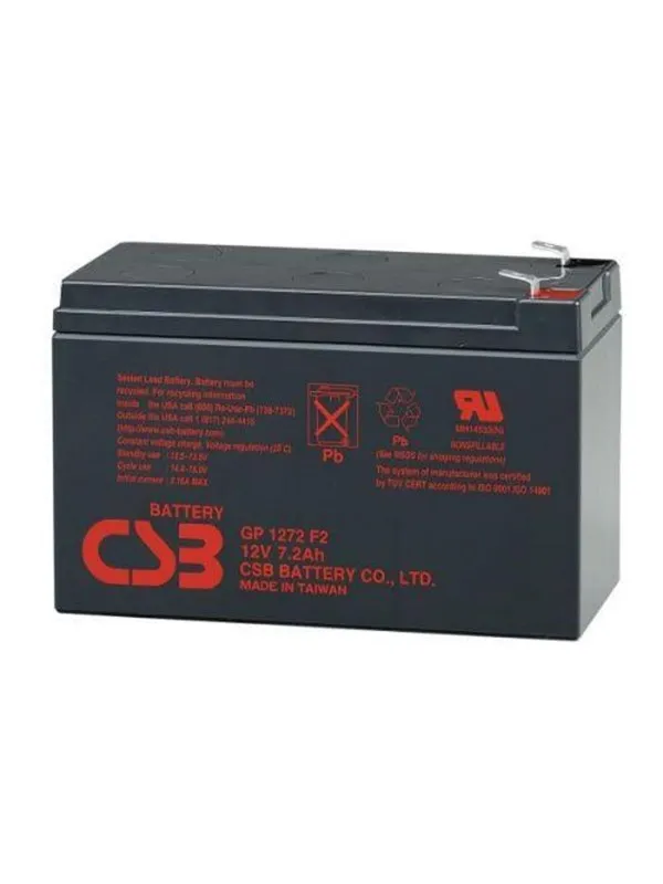 CSB Battery Battery GP1272F2 - AGM - 12V/7.2Ah
