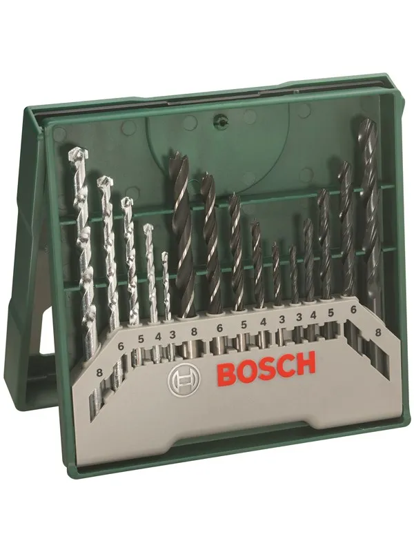 Bosch 15-delers Mini-X-Line-sett blandet