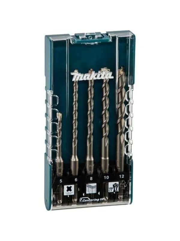Makita E-15724 Drill Bit Set - For Concrete Masonry Bricks - 5 pieces
