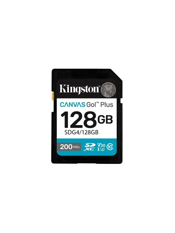 Kingston Canvas Go! Plus SD - 200MB/s - 128GB