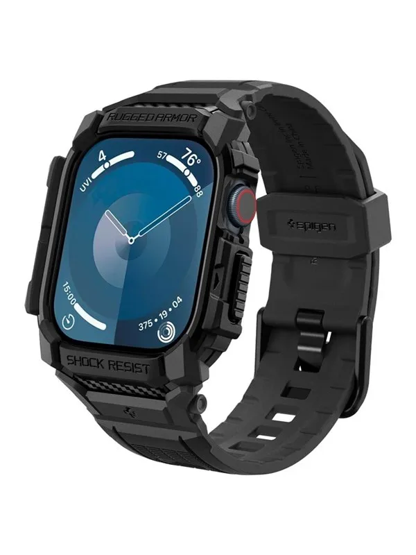 Spigen Rugged Armor Pro - matte black - Apple Watch 11/10 42mm