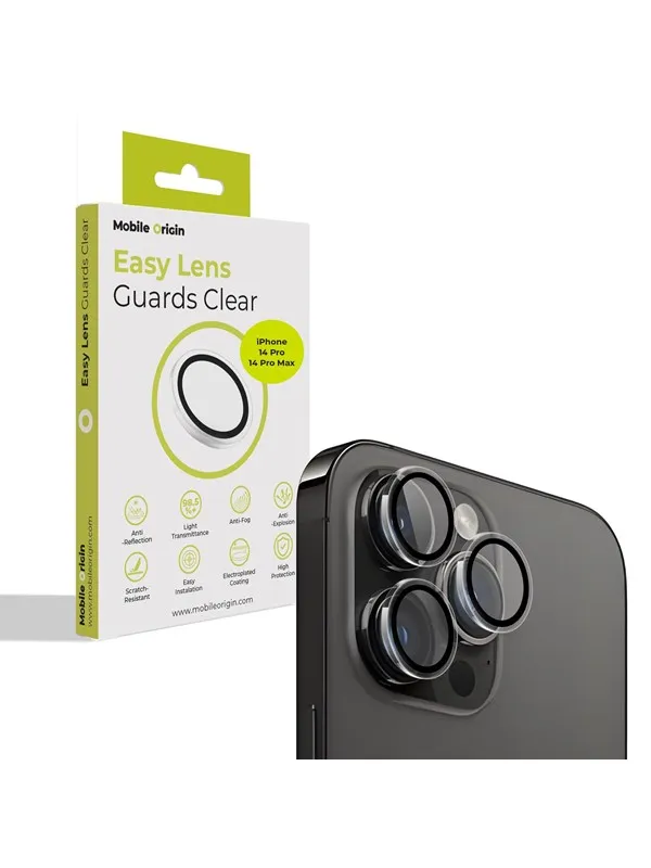 Mobile Origin Easy Lens guards - clear - iPhone 14 Pro/14 Pro Max