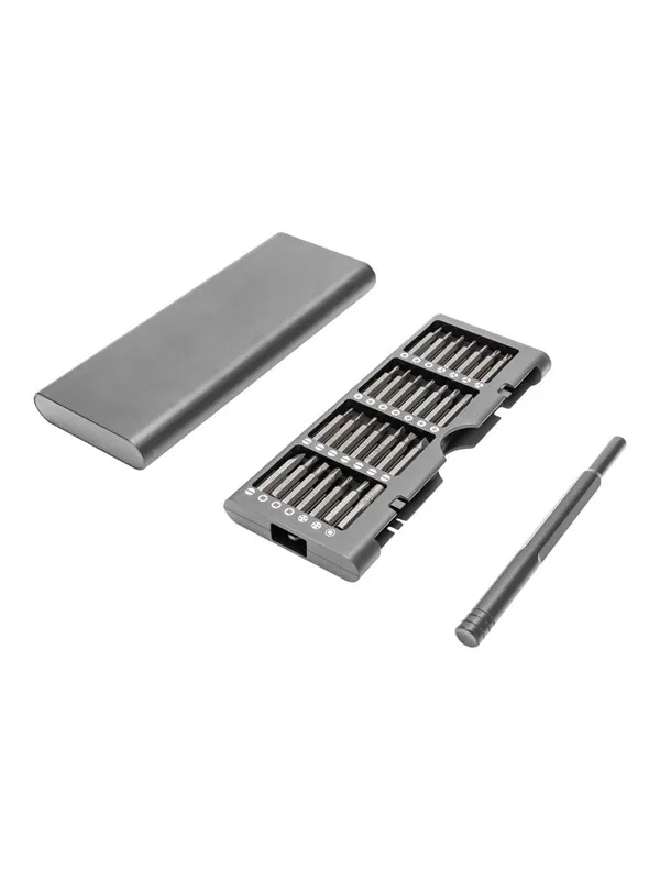 DIGITUS - precision screwdriver handle with bit set - 57 pieces