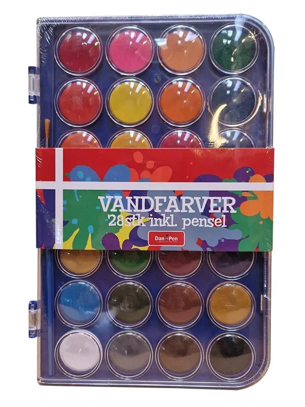 Hobby Mate Paint tray 28 colors + brush.