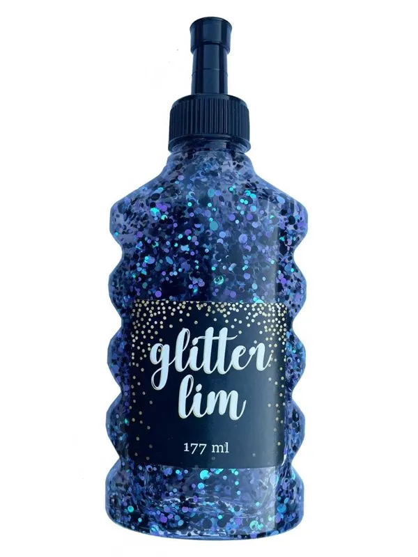 Hobby Mate Glitter glue coarse glitter Black w. Blue