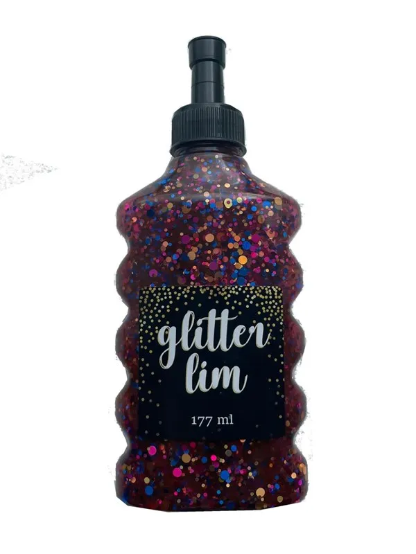 Hobby Mate Glitter glue coarse glitter Black Multi 177