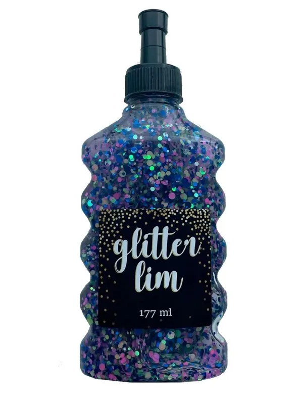 Hobby Mate Glitter glue coarse glitter Navy 177ml