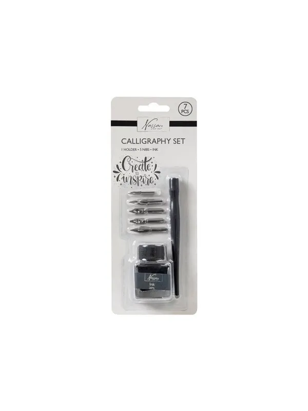 Creative Craft Group Calligraphy set with ink 7 pieces