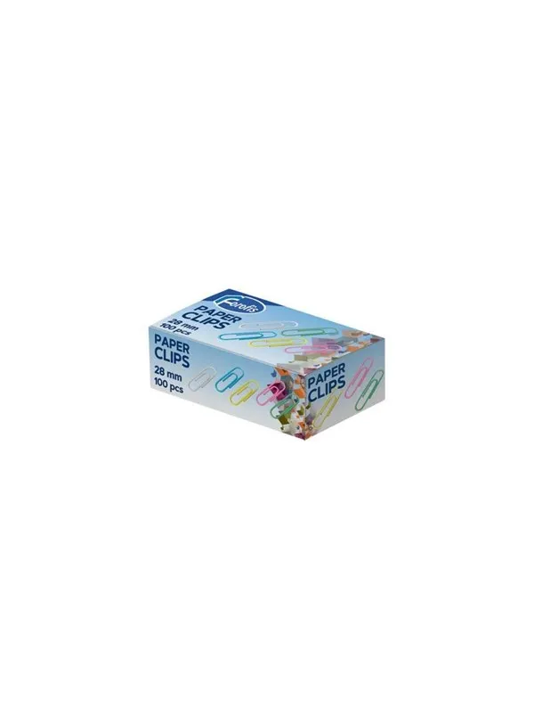 CENTRUM Clips 25mm plastic coated 100 pcs Ass