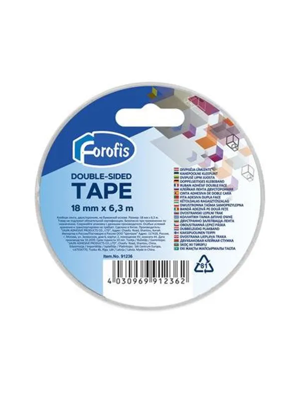 CENTRUM Double-sided adhesive tape 18mm*6.3M.
