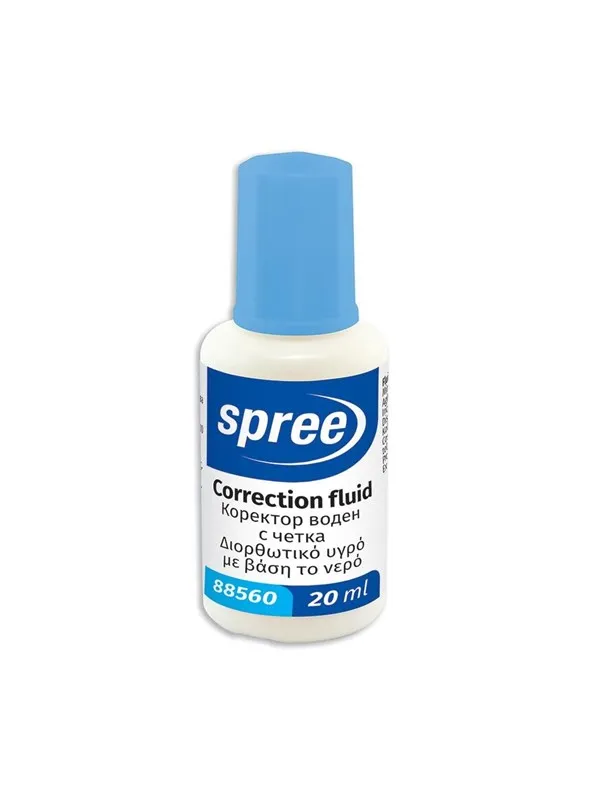 SPREE Correction varnish 20ml in bottle. AQUA