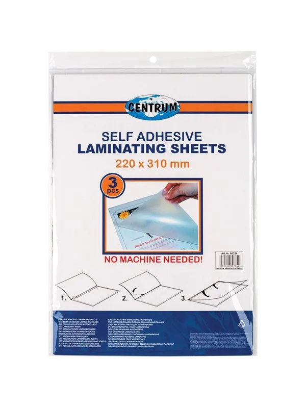 CENTRUM Lamination pockets 22*31 cm 3 pcs.
