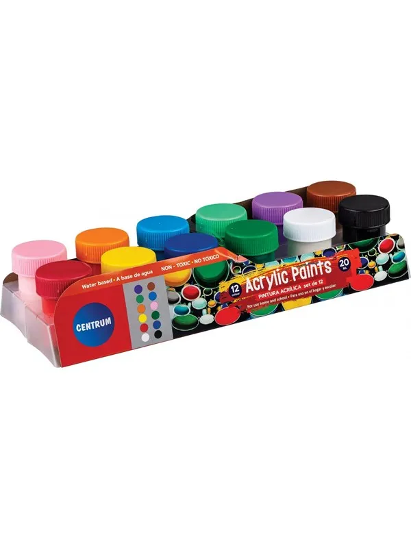CENTRUM Acrylic color 12 pcs. 20ml cans. Ass. Frv