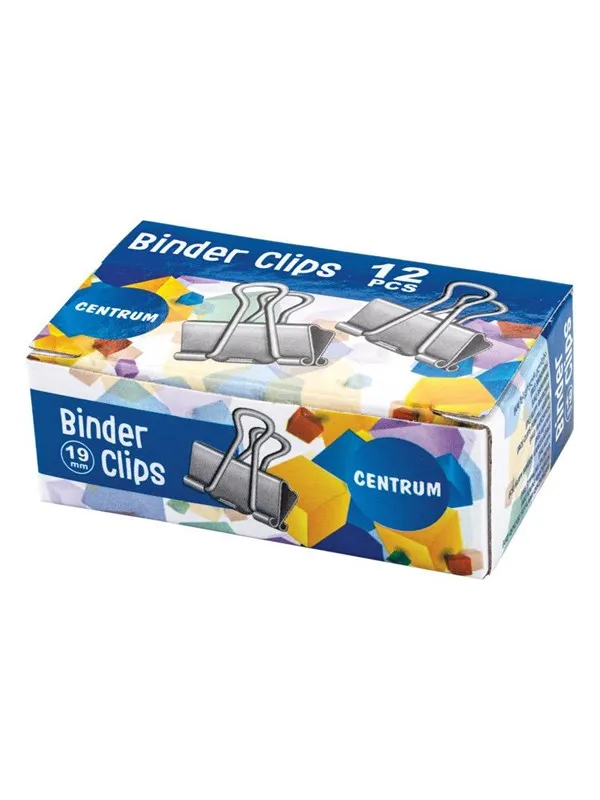 CENTRUM Foldback clamps 12 pcs. 19mm
