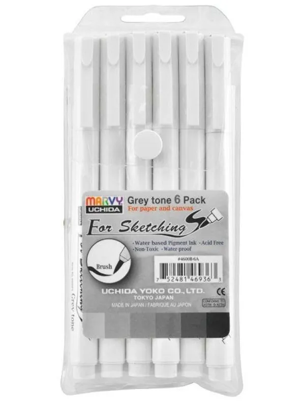 SPREE Technical Pen for Drawing Grey Tone Set