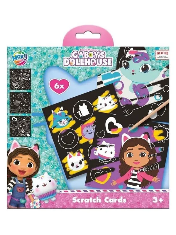 Hobby Mate GABBY´S DOLLHOUSE 6 Scratch card 19*19cm