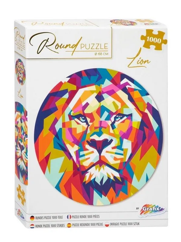 Creative Craft Group Puzzle 1.000 pieces. Round. LION