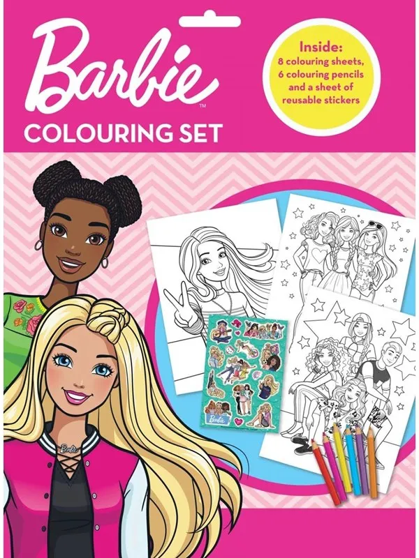 Alligator BARBIE Colouring Set